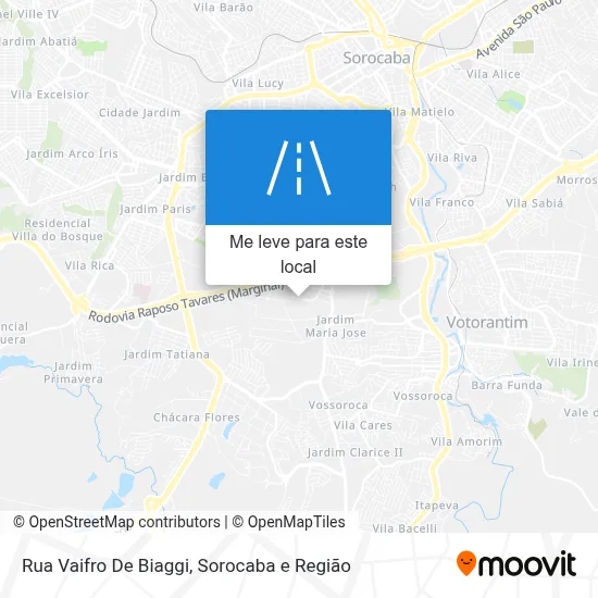 Rua Vaifro De Biaggi mapa