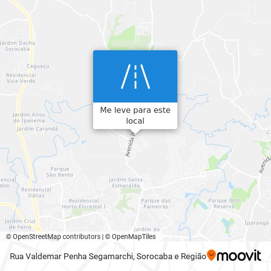 Rua Valdemar Penha Segamarchi mapa