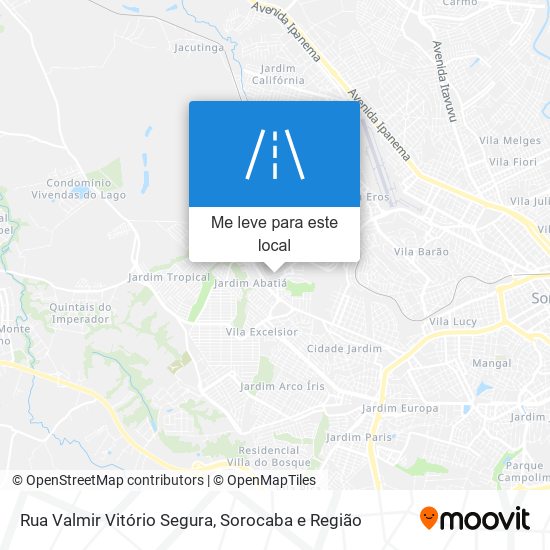 Rua Valmir Vitório Segura mapa