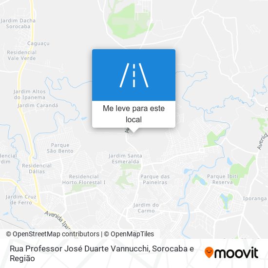 Rua Professor José Duarte Vannucchi mapa