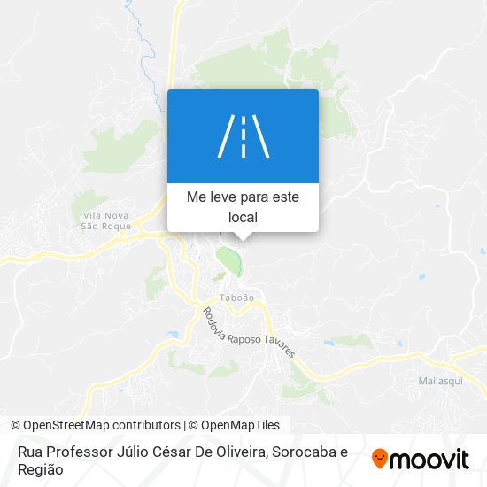 Rua Professor Júlio César De Oliveira mapa