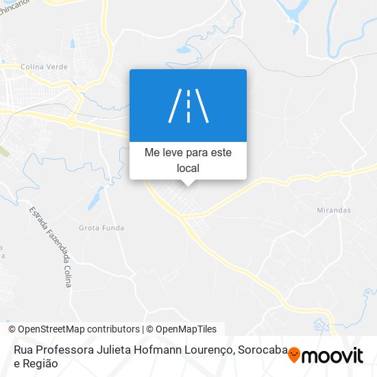 Rua Professora Julieta Hofmann Lourenço mapa