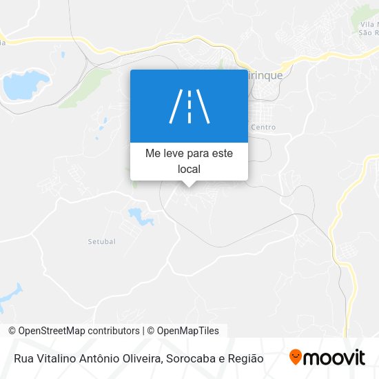 Rua Vitalino Antônio Oliveira mapa