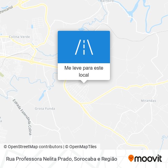 Rua Professora Nelita Prado mapa