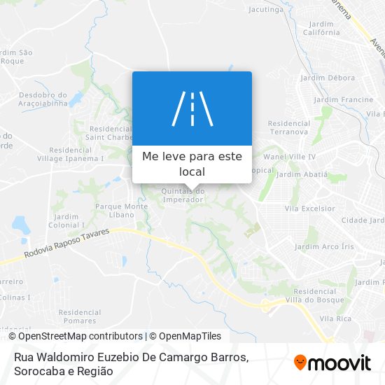 Rua Waldomiro Euzebio De Camargo Barros mapa