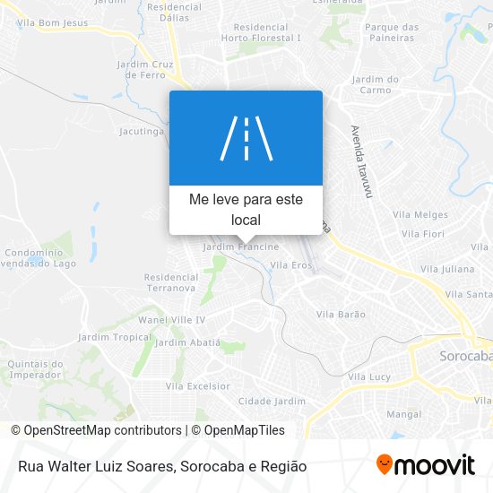 Rua Walter Luiz Soares mapa