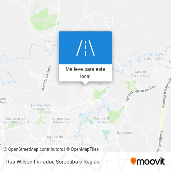 Rua Wilson Ferrador mapa