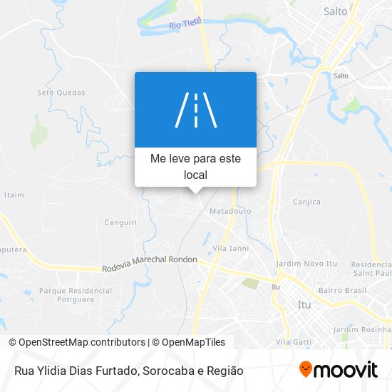 Rua Ylidia Dias Furtado mapa