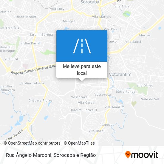 Rua Ângelo Marconi mapa