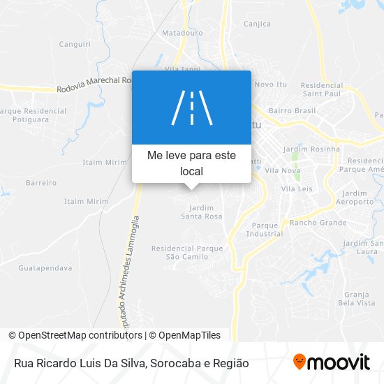 Rua Ricardo Luis Da Silva mapa