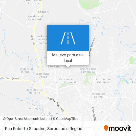 Rua Roberto Sabadim mapa