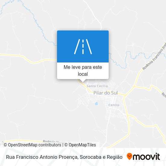 Rua Francisco Antonio Proença mapa