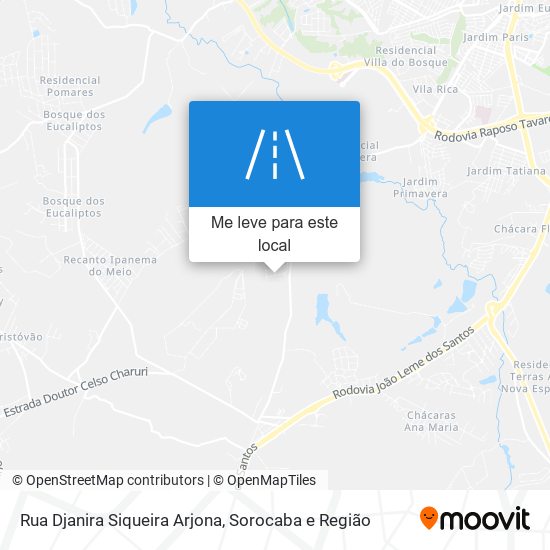 Rua Djanira Siqueira Arjona mapa