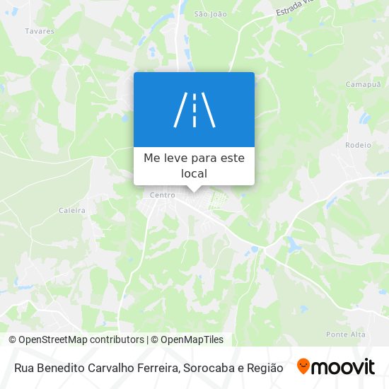 Rua Benedito Carvalho Ferreira mapa