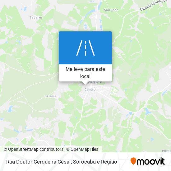 Rua Doutor Cerqueira César mapa