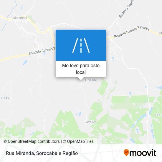 Rua Miranda mapa