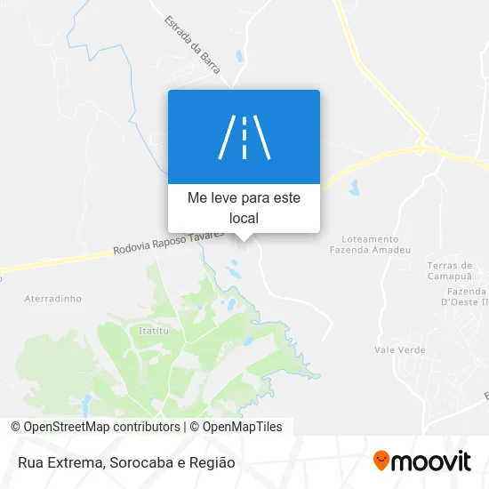 Rua Extrema mapa