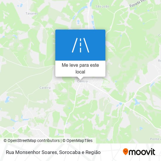 Rua Monsenhor Soares mapa