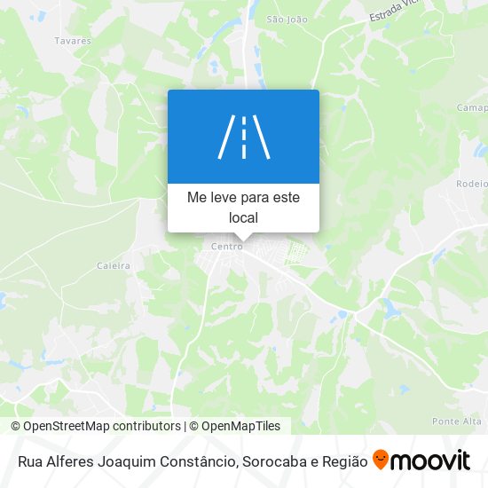 Rua Alferes Joaquim Constâncio mapa