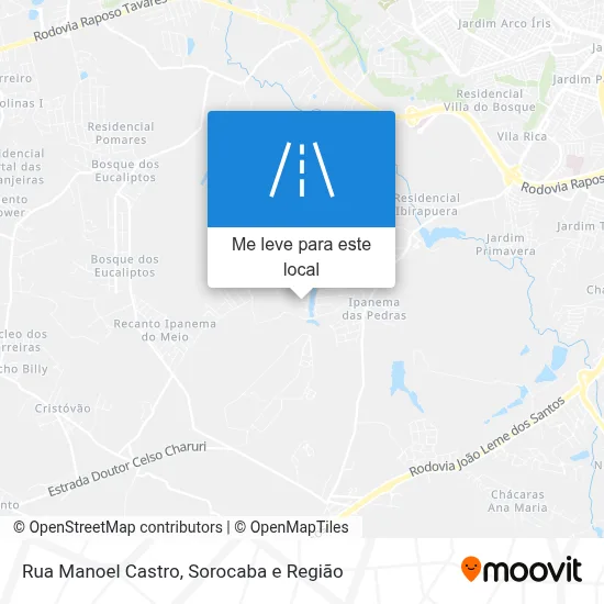 Rua Manoel Castro mapa