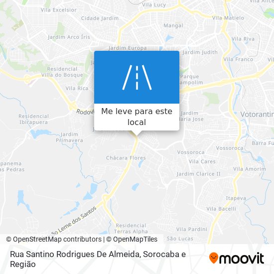 Rua Santino Rodrigues De Almeida mapa