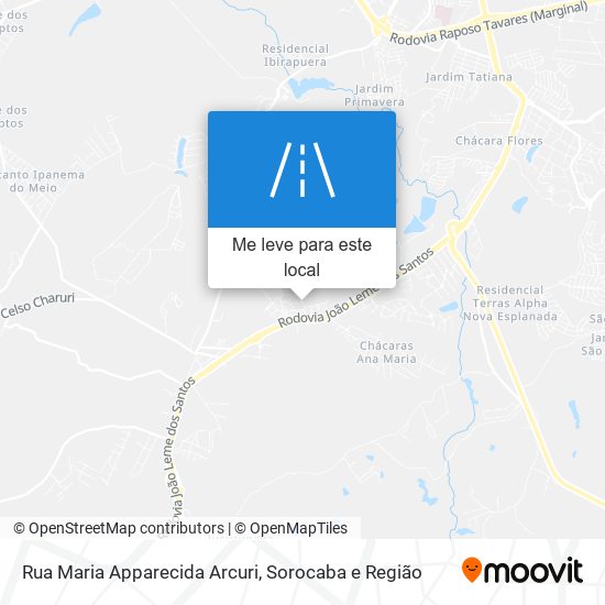 Rua Maria Apparecida Arcuri mapa