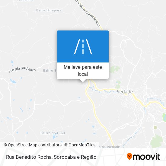 Rua Benedito Rocha mapa