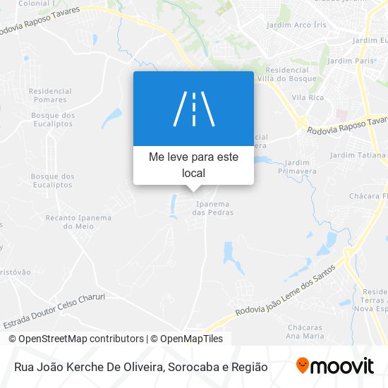 Rua João Kerche De Oliveira mapa