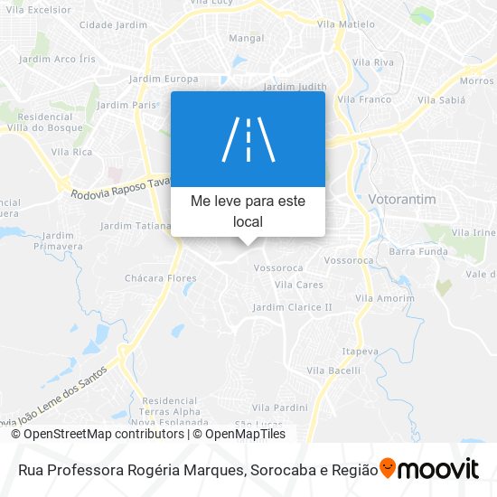 Rua Professora Rogéria Marques mapa