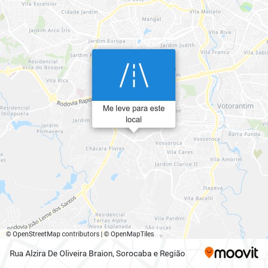 Rua Alzira De Oliveira Braion mapa