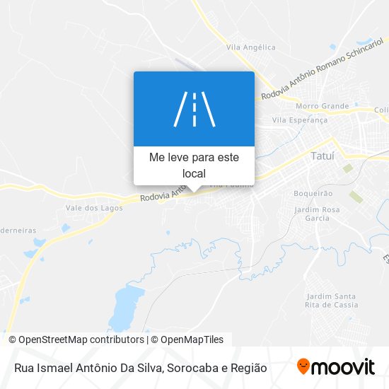 Rua Ismael Antônio Da Silva mapa