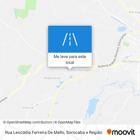 Rua Leocádia Ferreira De Mello mapa