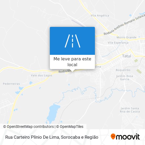 Rua Carteiro Plínio De Lima mapa