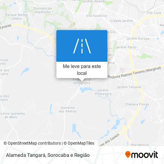 Alameda Tangará mapa