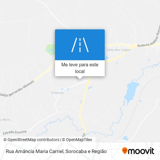 Rua Amância Maria Carriel mapa