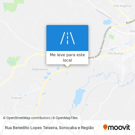 Rua Benedito Lopes Teixeira mapa