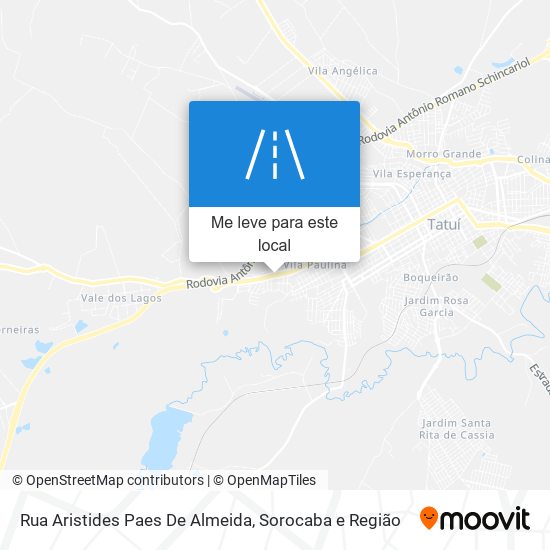 Rua Aristides Paes De Almeida mapa