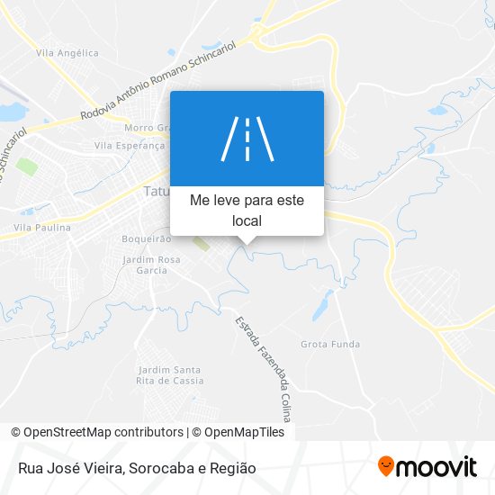 Rua José Vieira mapa