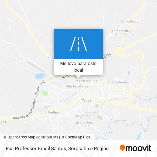 Rua Professor Brasil Santos mapa