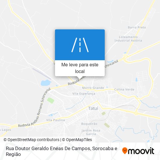 Rua Doutor Geraldo Enéas De Campos mapa