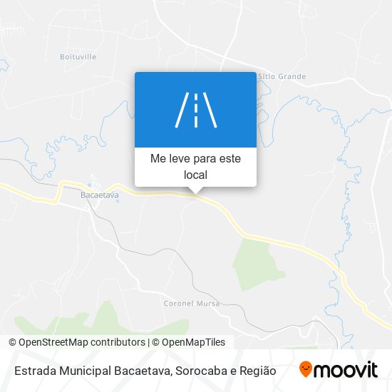 Estrada Municipal Bacaetava mapa