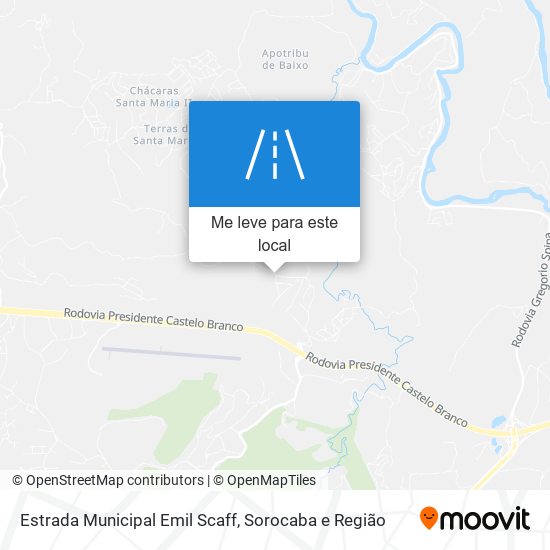 Estrada Municipal Emil Scaff mapa