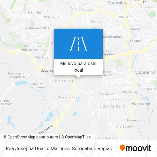 Rua Josepha Duarte Martines mapa