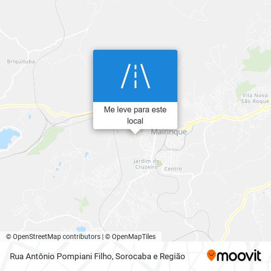 Rua Antônio Pompiani Filho mapa