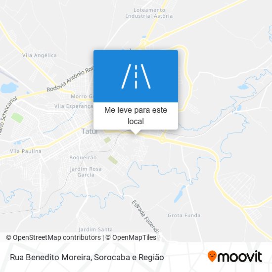 Rua Benedito Moreira mapa