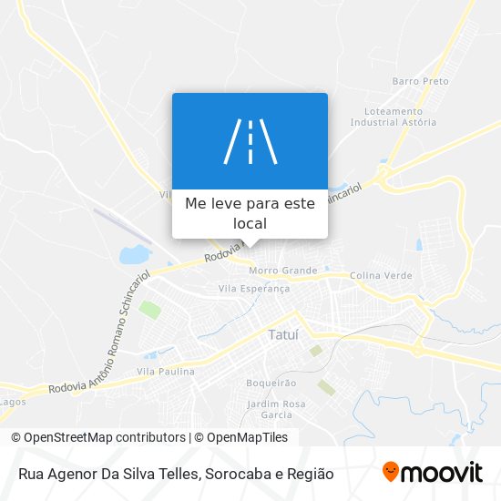 Rua Agenor Da Silva Telles mapa