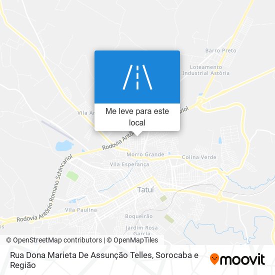 Rua Dona Marieta De Assunção Telles mapa