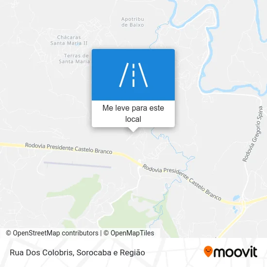 Rua Dos Colobris mapa