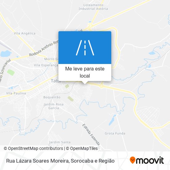 Rua Lázara Soares Moreira mapa