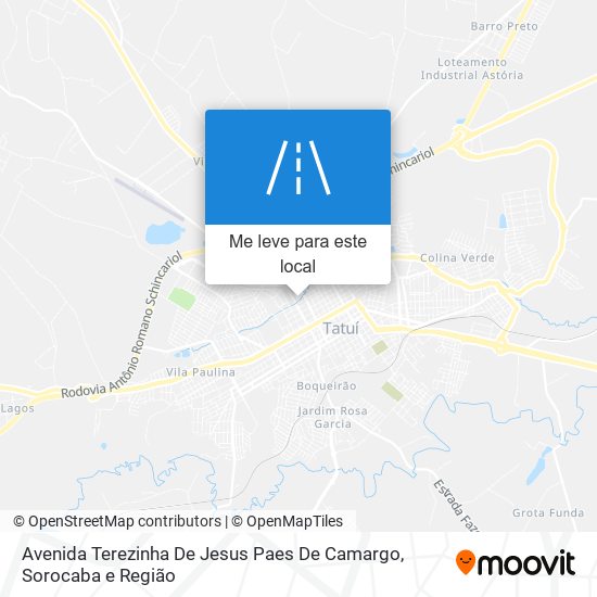 Avenida Terezinha De Jesus Paes De Camargo mapa